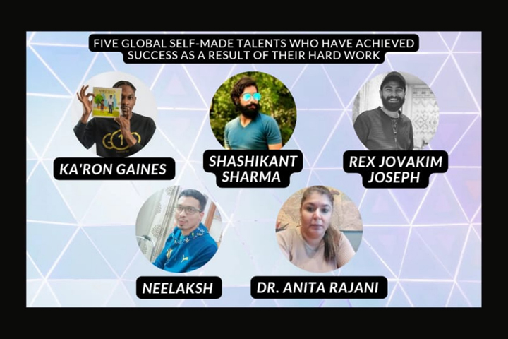 Five Global self-made Talents who have achieved success as a result of their hard work.