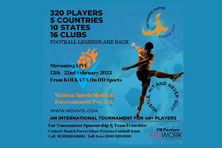 Valdona Sports Media And Entertainment Pvt. Ltd. announces Veterans Super League 2023.