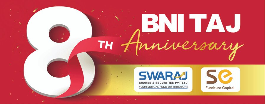BNI Taj Celebrates 8th Anniversary with Mega Convention of Business Leaders