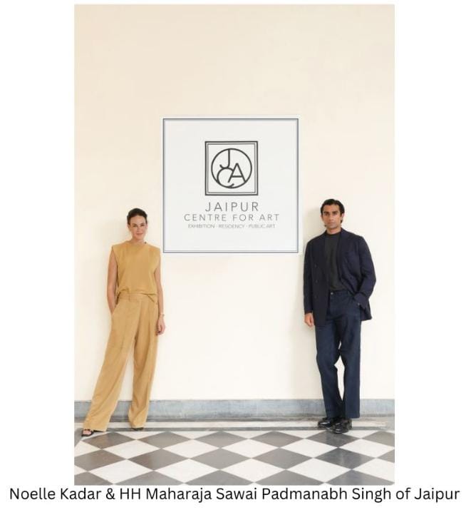 HH Maharaja Sawai Padmanabh Singh of Jaipur & Contemporary Arts Specialist, Noelle Kadar launch Jaipur Centre for Art at City Palace