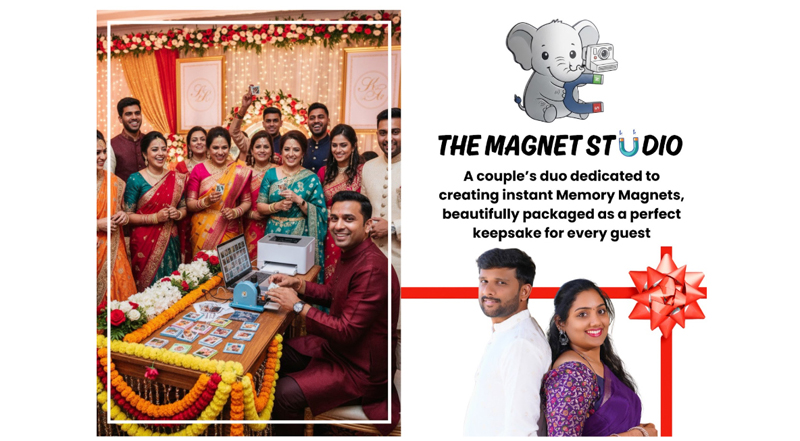 The Magnet Studio Brings Live Photo Fridge Magnet Experiences to Events in Bangalo