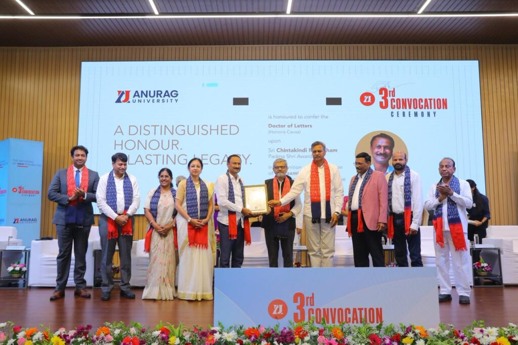 Anurag University Confers Degrees on 2,789 Graduates at Annual Convocation